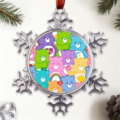 The Care Bears, Care Bears, Cartoon Metal Large Snowflake Ornament by kyorashop23