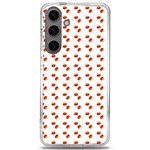 Kawaii Pumpkin Patt White Samsung Galaxy S24 6.2 Inch TPU UV Case Front