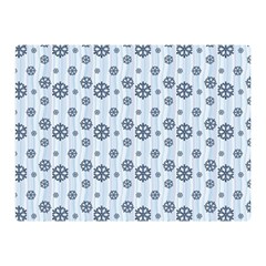 Snowflakes Winter Christmas Two Sides Premium Plush Fleece Blanket (mini) by anzea