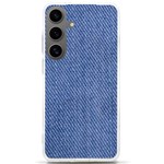 Blue Denim Samsung Galaxy S24 Ultra 6.9 Inch TPU UV Case Front