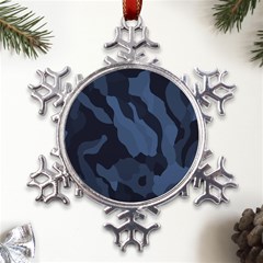 Purple Camo Metal Large Snowflake Ornament by kyorashop23