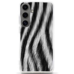 Zebra Texture, Zebra Wool, White Black Background Samsung Galaxy S24 Ultra 6 9 Inch Tpu Uv Case by kyorashop23