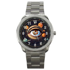 Eye Of The Universe (ai) Sport Metal Watch by dflcprintsclothing