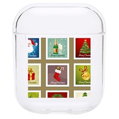 Christmas Stamp Pattern Hard Pc Airpods 1/2 Case by Maspions