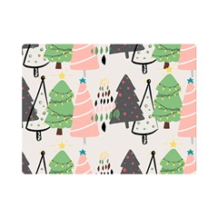 Christmas Trees Icons Premium Plush Fleece Blanket (mini) by Apen