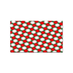 Christmas Star Red Green Sticker Rectangular (10 Pack) by anzea