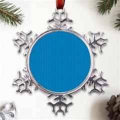 Blue Lego Texture Macro, Blue Dots Background, Lego Metal Large Snowflake Ornament by kyorashop23