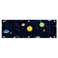 Aesthetic Outer Space Cartoon Art Banner And Sign 6  X 2  by Bedest