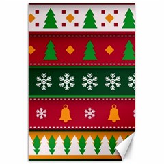 Christmas Time Pattern Christmas Ornament Canvas 20  X 30  by Bedest