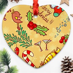 Merry Christmas, New Year Backgrounds, Happy New Year Ornament (heart) by kyorashop23