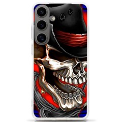 Confederate Flag Usa America United States Csa Civil War Rebel Dixie Military Poster Skull Samsung Galaxy S24 Ultra 6 9 Inch Tpu Uv Case by Ket1n9