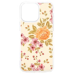 Peony Flower Pattern Background Iphone 15 Pro Max Tpu Uv Print Case