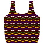 Multicolor Wave Pattern Full Print Recycle Bag (XL) Front