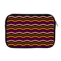 Multicolor Wave Pattern Apple Macbook Pro 17  Zipper Case by ytdream