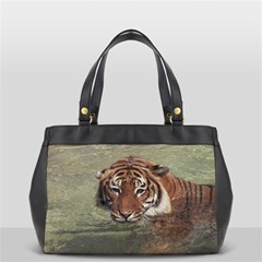 Swimming Tiger Oversize Office Handbag by ExtraAwesomeSauce