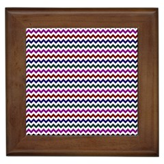 Chevron Pattern Framed Tile by ytdream