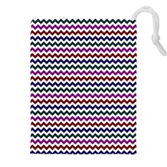 Chevron Pattern Drawstring Pouch (4xl) by ytdream