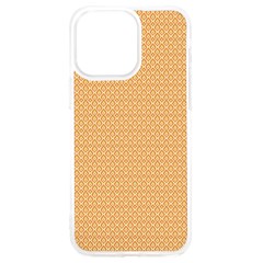 An Orange And White Background With Small Squares Iphone 15 Pro Max Tpu Uv Print Case