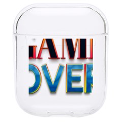 Game Over Text Design  Hard Pc Airpods 1/2 Case by 7223056