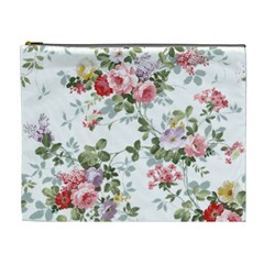 Floral Elements Peony Chinese Rose Cosmetic Bag (xl)