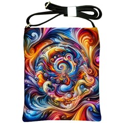 Dynamic Color Vortex Shoulder Sling Bag