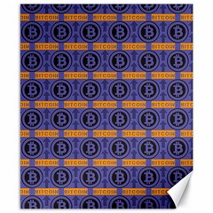 Bitcoin Logo Pattern Canvas 8  X 10  by ExtraAwesomeSauce