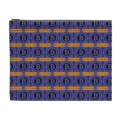 Bitcoin Logo Pattern Cosmetic Bag (xl)