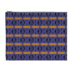 Bitcoin Logo Pattern Cosmetic Bag (XL) Front