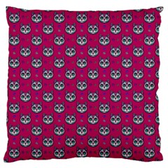 Calavera Cat Art Pattern Standard Premium Plush Fleece Cushion Case (one Side)