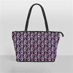 Sugar Skull Cat Pattern Classic Shoulder Handbag Front