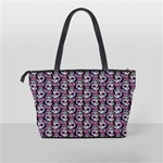 Sugar Skull Cat Pattern Classic Shoulder Handbag Back