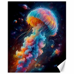 Cosmic Jellyfish Artwork Canvas 16  X 20  by ExtraAwesomeSauce