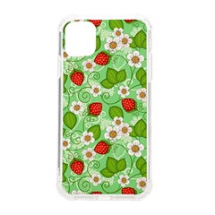 Strawberries Pattern Seamless Iphone 11 Tpu Uv Print Case by Posterlux