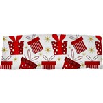 Christmas Texture, Pattern, Red, Craciun, Christmas, Bow, Gift 25 x71  Body Pillow Case Dakimakura (Two Sides) Front