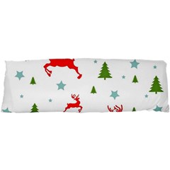 Christmas Texture, Pattern, Red, Craciun, Christmas, Snowflake, 21 x63  Body Pillow Case Dakimakura (two Sides)