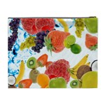 Fruits, Drip, Fruit, Paint, Spring Cosmetic Bag (XL) Back