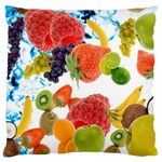 Fruits, Drip, Fruit, Paint, Spring Large Premium Plush Fleece Cushion Case (Two Sides) Front