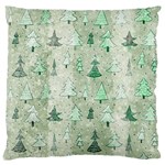 Green Christmas Trees, Cute, Doodle Standard Premium Plush Fleece Cushion Case (Two Sides) Back