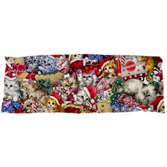 Pattern Kitten Christmas 15 x40  Body Pillow Case Dakimakura (two Sides)