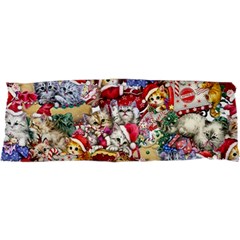 Pattern Kitten Christmas 17 x47  Body Pillow Case Dakimakura (two Sides)