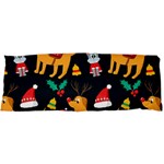 Funny Christmas Pattern Background 15 x40  Body Pillow Case Dakimakura (Two Sides) Front