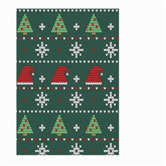 Beautiful Knitted Christmas Pattern Large Garden Flag (two Sides)