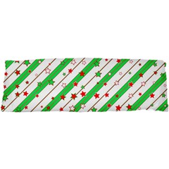 Christmas Paper Stars Pattern Texture Background Colorful Colors Seamless 21 x63  Body Pillow Case Dakimakura (two Sides)