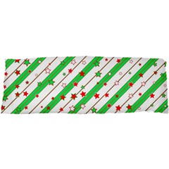 Christmas Paper Stars Pattern Texture Background Colorful Colors Seamless 25 x71  Body Pillow Case Dakimakura (two Sides)