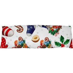 Christmas Socks Gloves Candy Cane Stocking Seamless 21 x63  Body Pillow Case Dakimakura (two Sides)