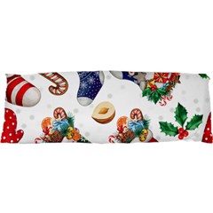 Christmas Socks Gloves Candy Cane Stocking Seamless 25 x71  Body Pillow Case Dakimakura (two Sides)