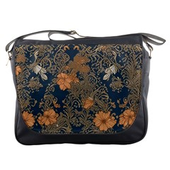 Seamless Pattern Patterns Leaves Vintage Messenger Bag by Paksenen