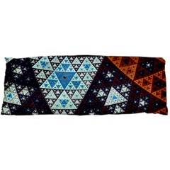 Fractal Triangle Geometric Abstract Pattern 15 x40  Body Pillow Case Dakimakura (two Sides)