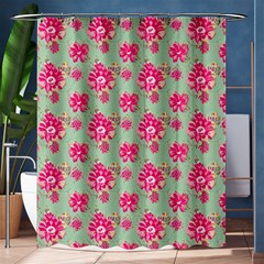 Retro 1880s Flowers Pattern 11 Shower Curtain 60  X 72  (medium)  by violetheavensky