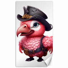 Kawaii Pink Parrot Pirate Canvas 40  X 72  by KawaiiArtStyle